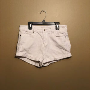 White Denim Shorts
